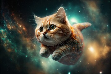 Cat in Space generative ai