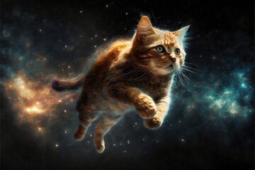 Cat in Space generative ai