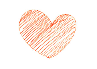 Hand drawn love heart  shape isolated on white background.Graphic source for Valentine's Day..Hand drawn love heart  shape isolated on white background.Graphic source for Valentine's Day..