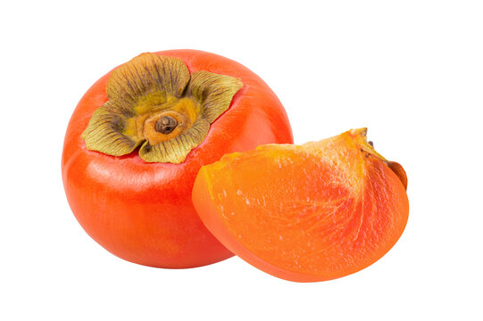 ripe persimmons on transparent png