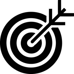 target focus illustration symbol in white background