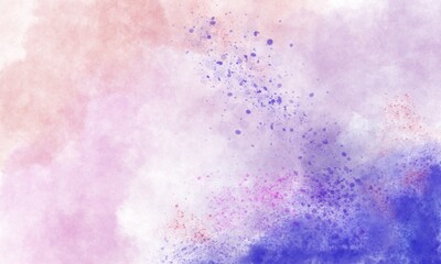 Abstract colorful watercolor splash effect painting background