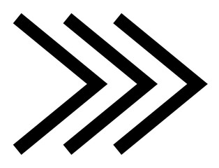 Fast arrow icon design template. Forward navigation concept. 