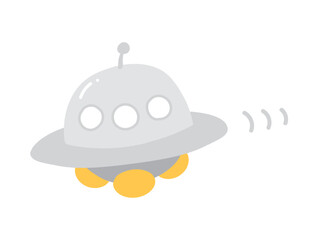 Fototapeta premium 空飛ぶUFO