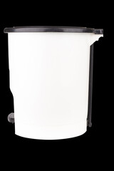 rubbish bin recycle trash isolated on black background home