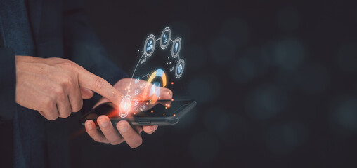 Digital transformation technology strategy, digitization and digitalization of business processes...