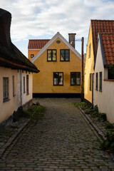 Idyllic streets in Dragør, Denmark