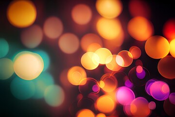 LED soft out of focus bokeh effect background
generative ai
