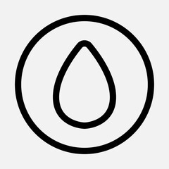 Blood icon in line style, use for website mobile app presentation