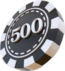 Casino 500 Coin 3D