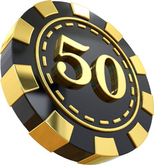 Casino 50 Coin 3D 