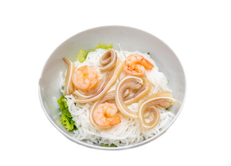 Cooked pork ears. Vietnamese cuisine traditionally includes pork parts such as intestine, pork ears... The cooked pork ears are cleaned well, chopped, sliced then mixed with noodles, wrapped or fried.