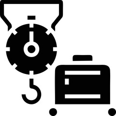 scale balance icon symbol in the white background