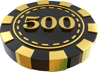 Casino 500 Coin 3D 