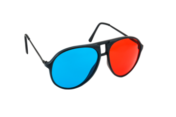 Red and Blue 3D glasses