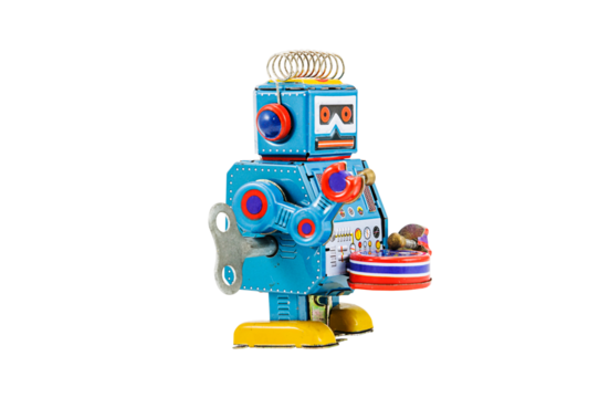 Retro robot toys