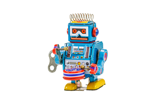 Retro robot toys