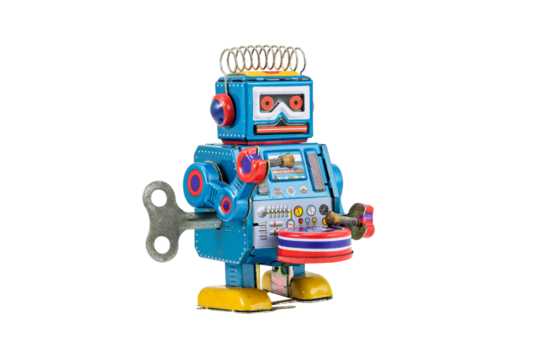 Retro robot toys