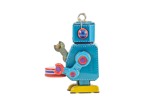 Retro robot toys