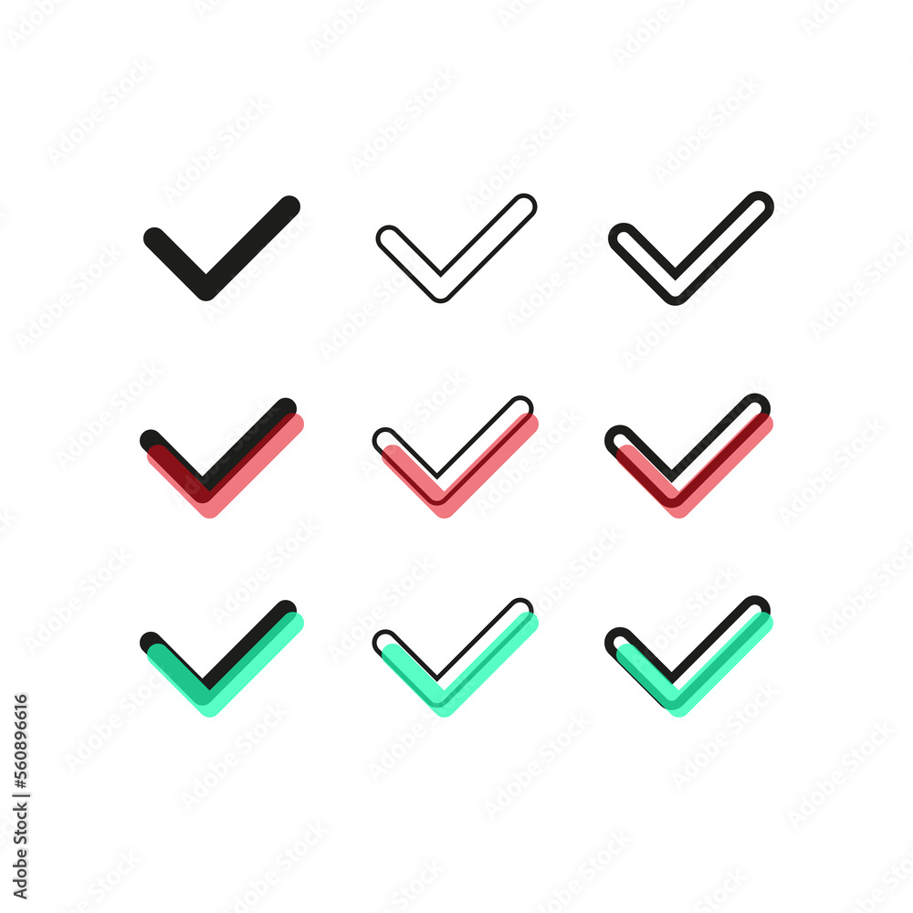 Poster button checkboxes. exam checklist icon. vector illustration.