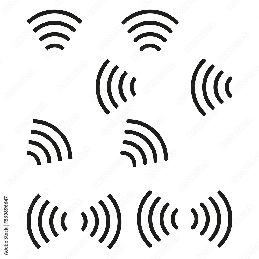 Aufkleber icon with wifi badges for web design. internet network. vector illustration.