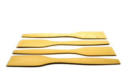Wooden spatulas for easy turning of food during cooking