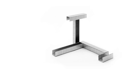 Metal staples for a stapler close-up