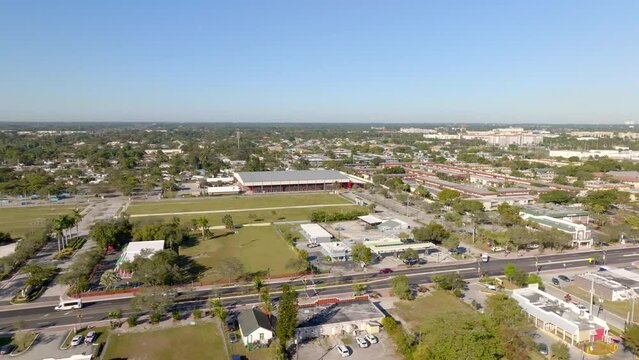 Drone footage Bergeron Rodeo Grounds Davie FL