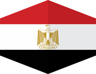 Egypt flag background with cloth texture.Egypt Flag vector illustration eps10.