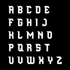 black and white alphabet and vector files