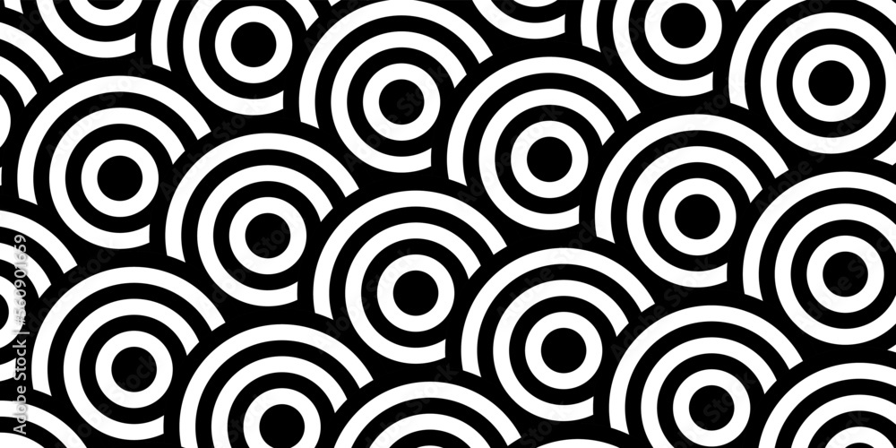 Poster modern abstract background with optical wave lines. black and white minimal stripe line decoration b