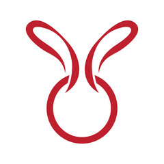Fototapeta premium Rabbit Logo template vector