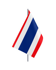 Thailand Table Flag 3d Rendering