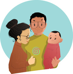 Illustrative image of family portrait