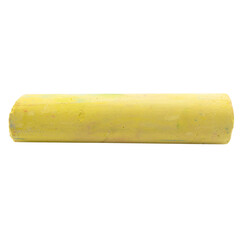 one yellow big chalk stick - obrazy, fototapety, plakaty