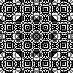 
Seamless pattern of black shapes on white background.