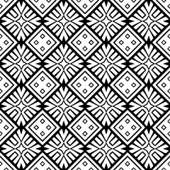 
Seamless pattern of black shapes on white background.