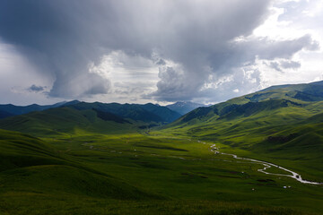 Fototapeta premium landscape with clouds