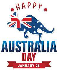 Happy Australia day banner design