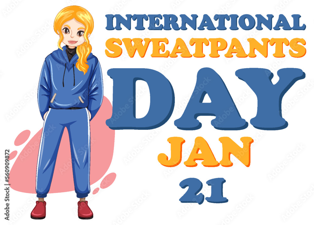 Canvas Prints international sweatpants day banner design