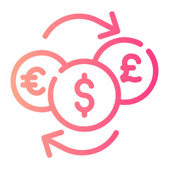 exchange gradient icon