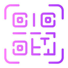 qr gradient icon