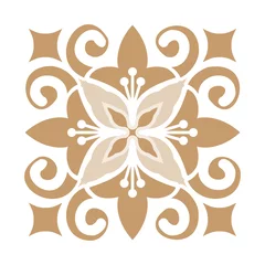 Photo sur Plexiglas Portugal carreaux de céramique Abstract floral decorative