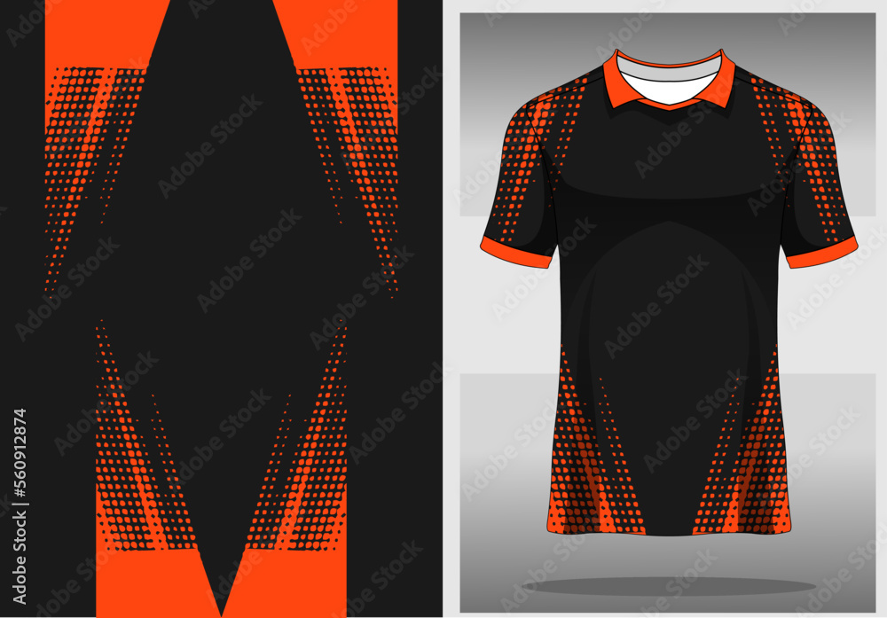 Poster tshirt mockup sport jersey template design