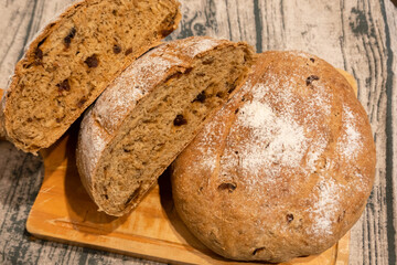 homemade round bread