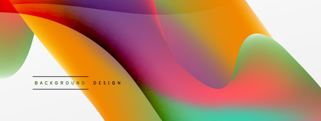 Fluid color abstract background. Liquid gradients, wave pattern. Trendy techno business template for wallpaper, banner, background or landing