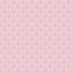 A little heart with wings seamless pattern, Valentines day background.