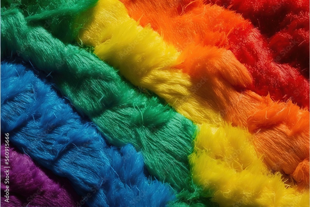 Poster a rainbow colored background with a rainbow of colors in the middle of it and a black border at the 