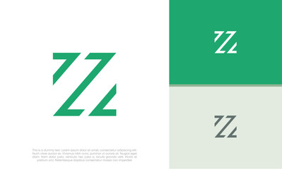 Initials Z logo design. Initial Letter Logo.