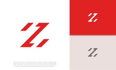Fototapeta na wymiar Initials Z logo design. Initial Letter Logo.